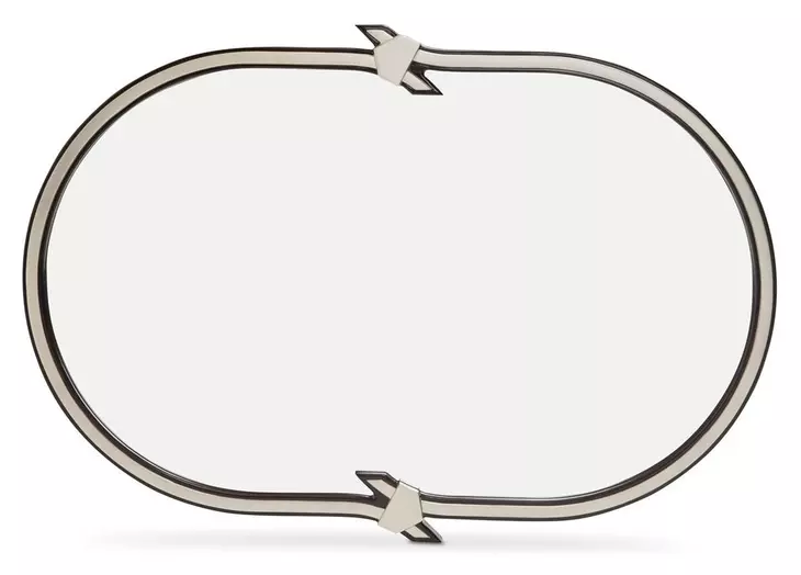 Paris Chic Espresso Oval Wall Mirror