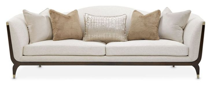 Paris Chic Cremini and Espresso 100" Sofa