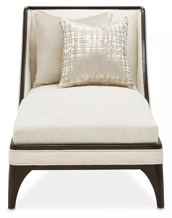 Paris Chic Cremini and Espresso 32" Chaise