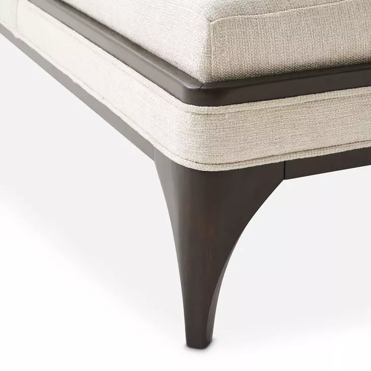 Paris Chic Cremini and Espresso 32" Chaise