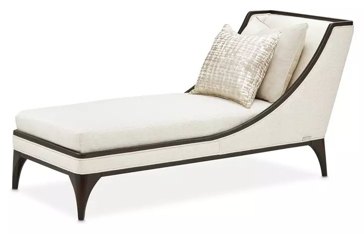 Paris Chic Cremini and Espresso 32" Chaise