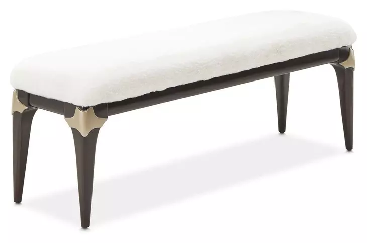 Paris Chic Espresso Upholstered Sleigh Bedroom Set