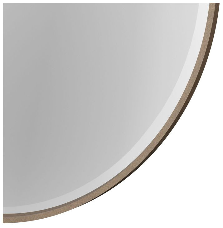 Verge Handcrafted Walnut Round Mirror