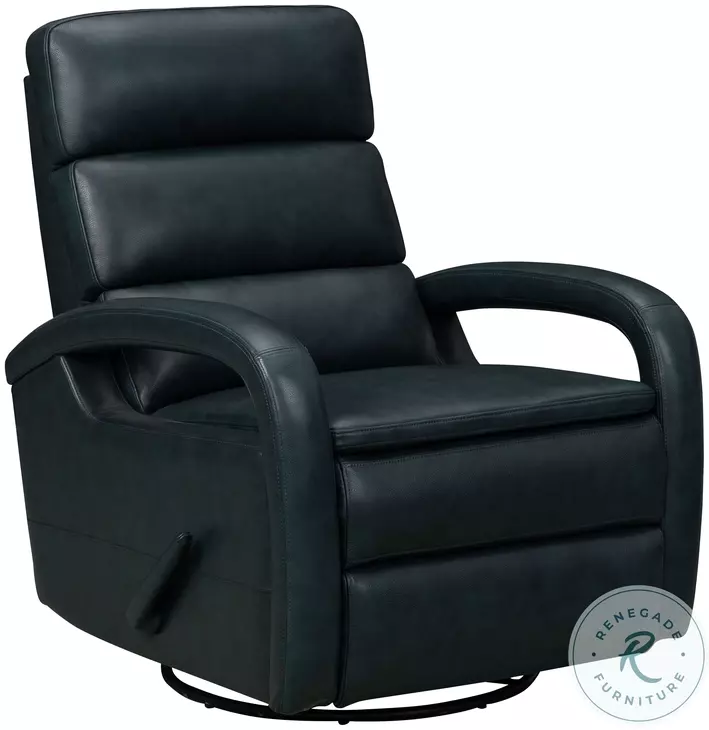 Nick Ryegate Sapphire Blue Swivel Glider Recliner