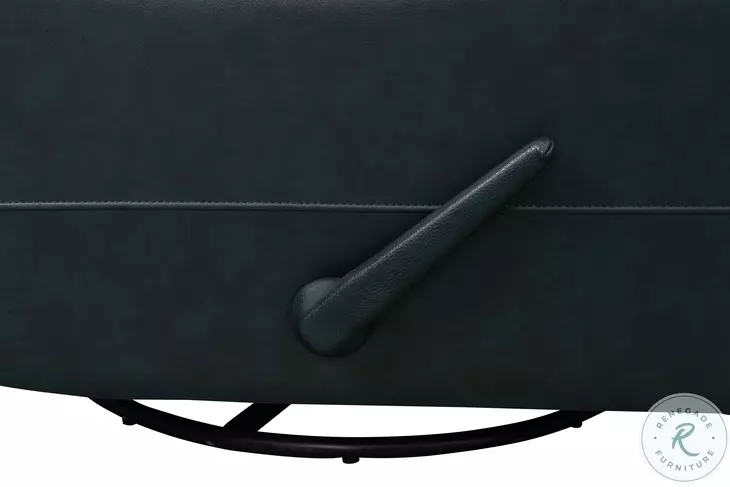 Nick Ryegate Sapphire Blue Swivel Glider Recliner