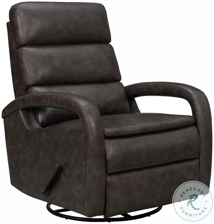 Nick Ryegate Gray Swivel Glider Recliner