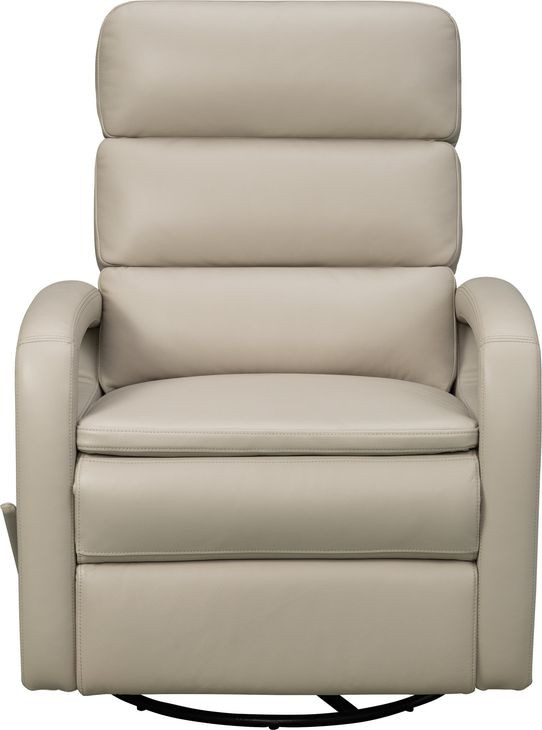 Nick Gable Dove Leather Swivel Glider Recliner
