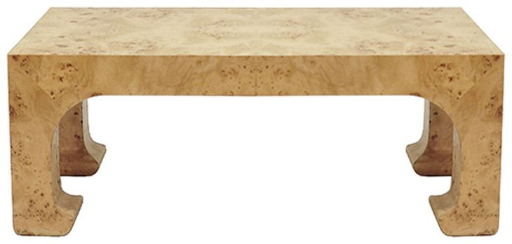Nicola Beige 48" Rectangular Coffee Table