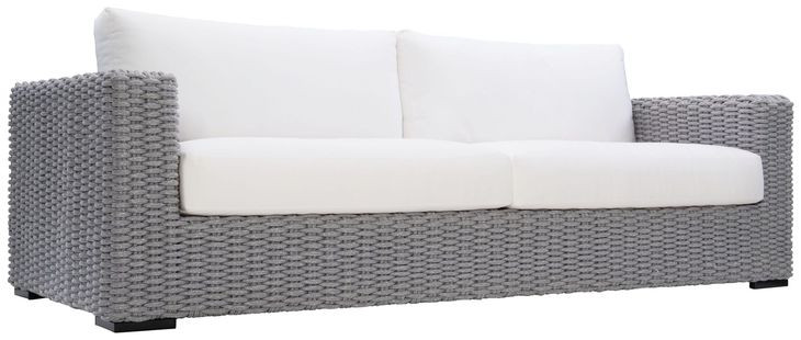 Capri White Performance Fabric Outdoor 93" Sofa