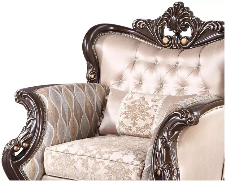 Constantine Beige Upholstered Arm Chair