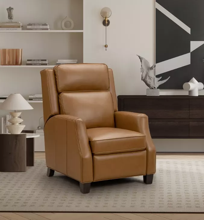Nixon Shoreham Ponytail Leather Push Thru The Arms Recliner