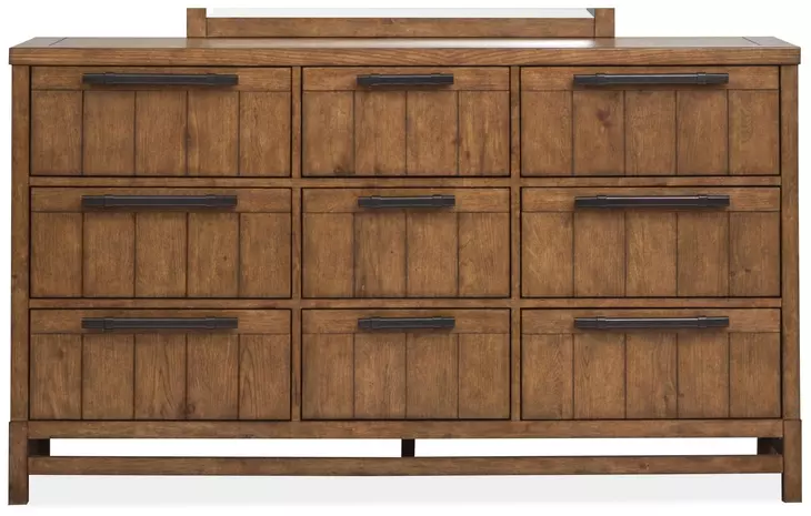 Conway Honey Wheat 9 Drawer Dresser