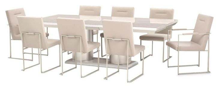 Marin Greige 77" Extendable Rectangular Dining Table