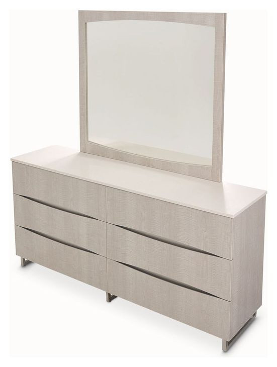 Marin Greige 6 Drawer Dresser