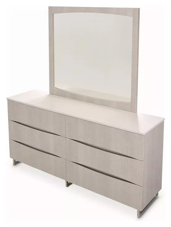 Marin Greige 6 Drawer Dresser