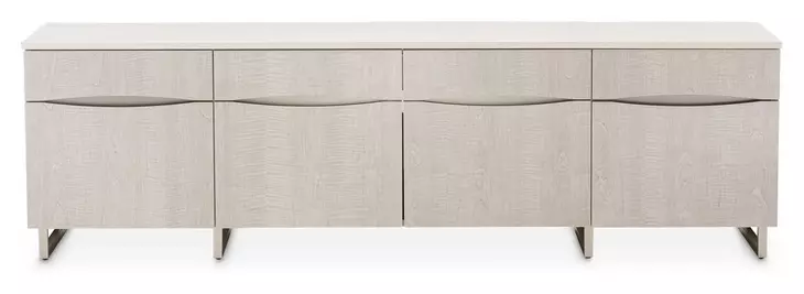 Marin Greige 82" Media Cabinet with 4 Storage Drawers with 3 Storage Drawers