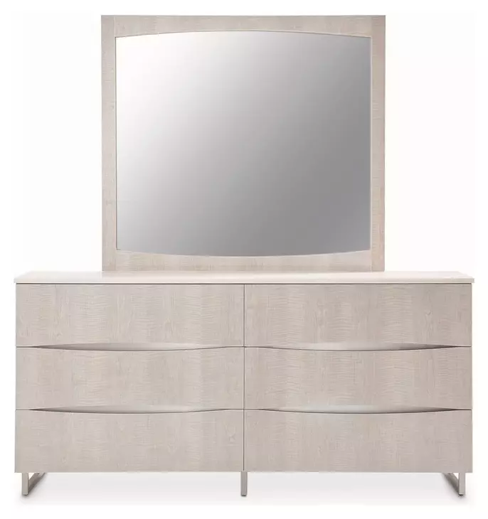 Marin Greige Dresser with Mirror