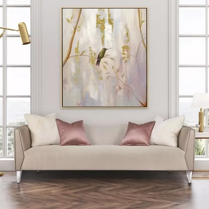 Linea Metallic 100" Sofa