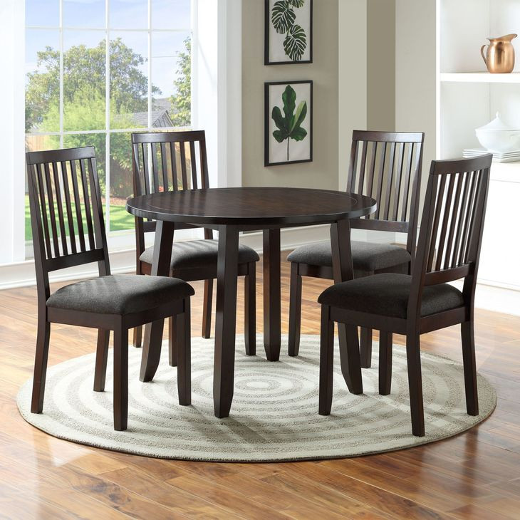 Yorktown Espresso 5 Piece Dining Set