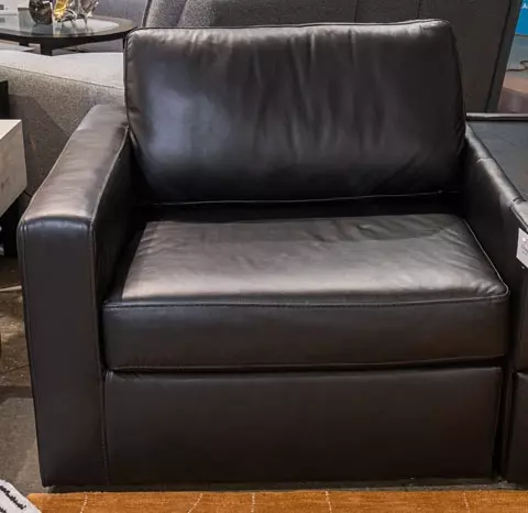 ModMax II Black Leather 8 Piece Sectional with Audio Consoles