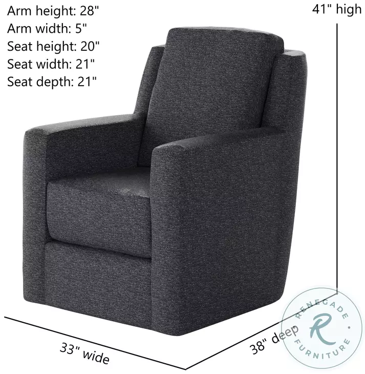 Diva Wendover Navy Swivel Glider