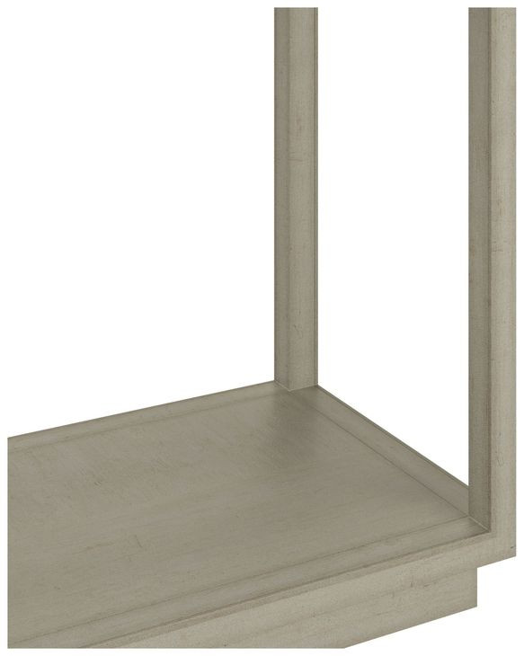 Glaze Bezel Rectangular Glass Top Console Table
