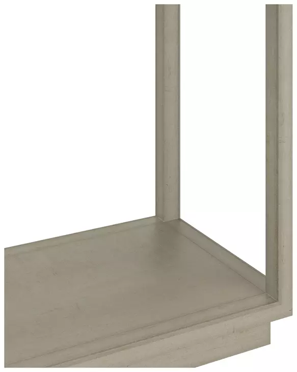 Glaze Bezel Rectangular Glass Top Console Table