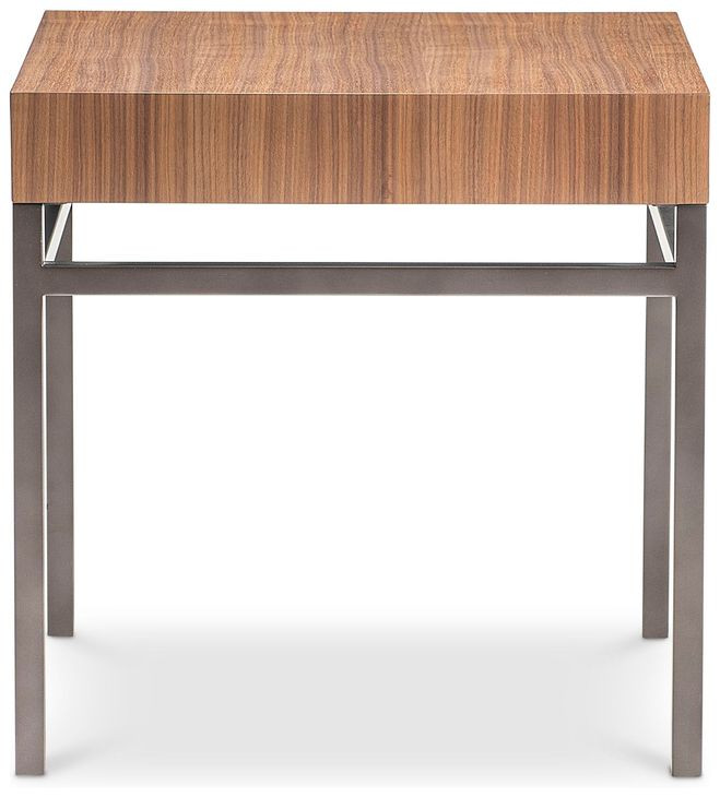 Collins Nocino and Black Oxide Square Side Table