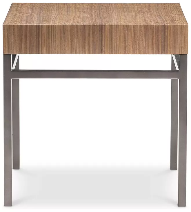 Collins Nocino and Black Oxide Square Side Table