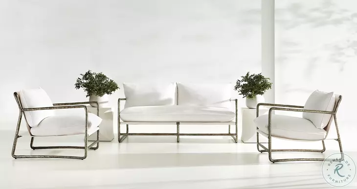 Millim White Outdoor Accent Table