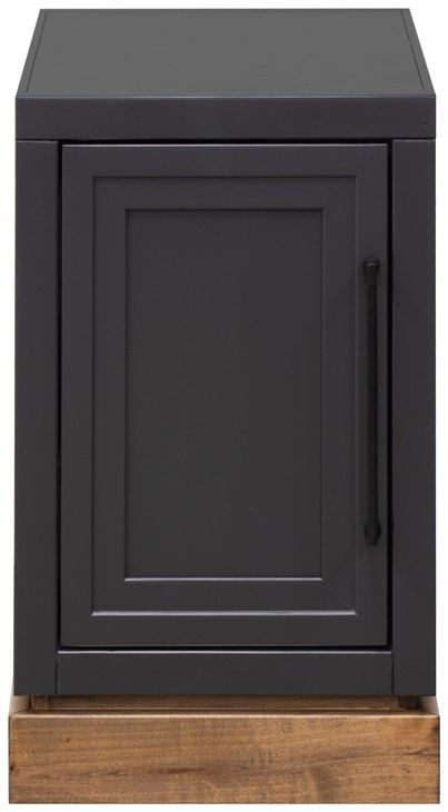 Nora Black and Whiskey Rectangular Chairside Table