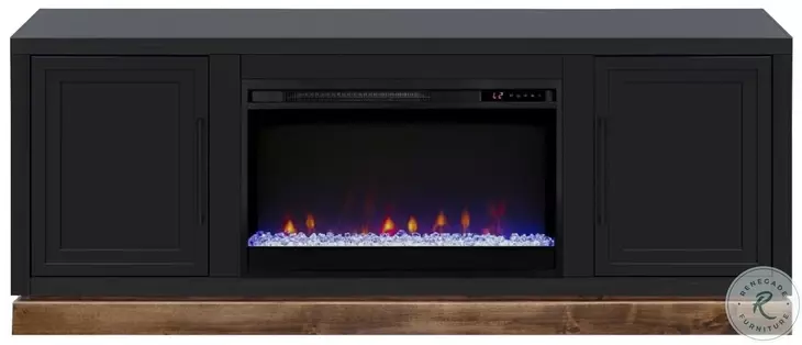 Nora Black And Whiskey 64" Fireplace TV Stand