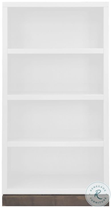 Nora Jasmine White And Barnwood Modular 60" High Bookshelf