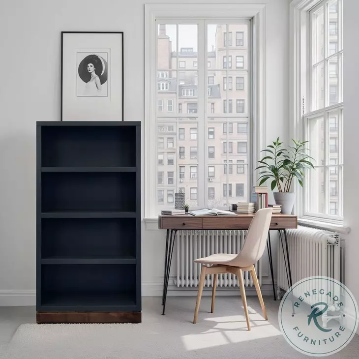 Nora Black And Whiskey Modular 60" High Bookshelf