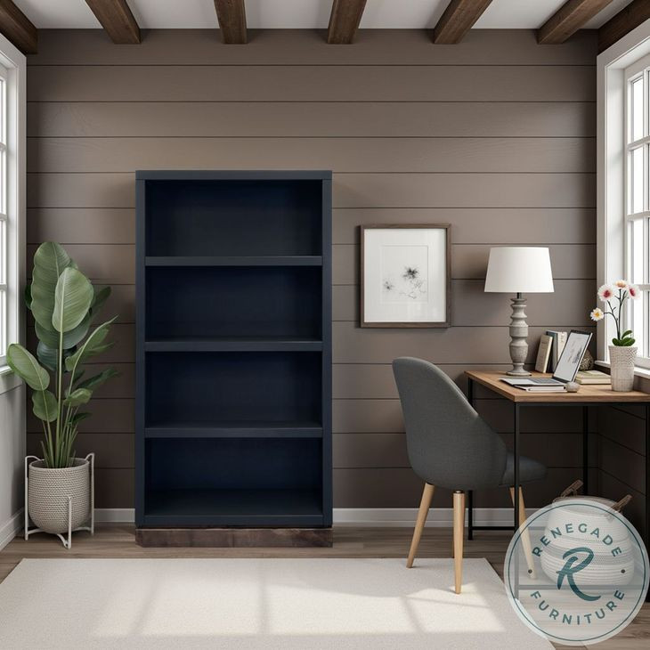 Nora Black And Whiskey Modular 60" High Bookshelf