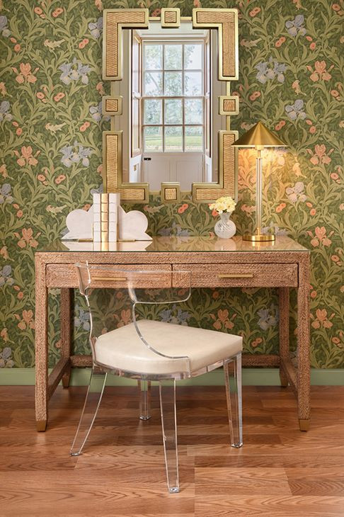 Noble Brown 48" Glass Top Home Office Set