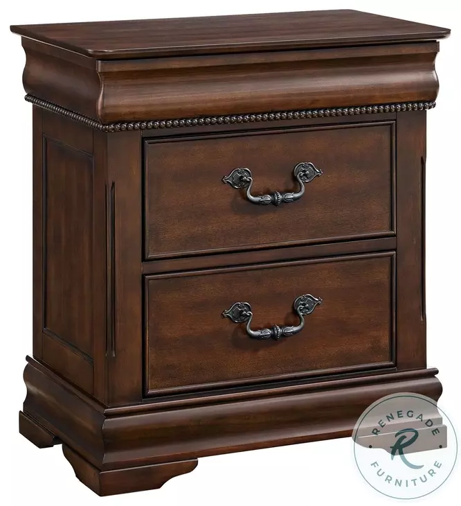 Coppola Rich Cherry 3 Drawer Nightstand