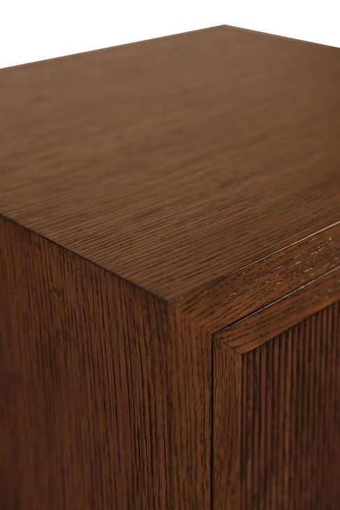 Novalie Provincial Brown Oak Rectangular Side Table