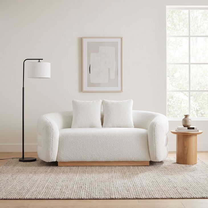 Novella White 71" Loveseat