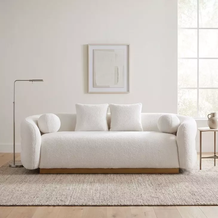 Novella White 93" Sofa