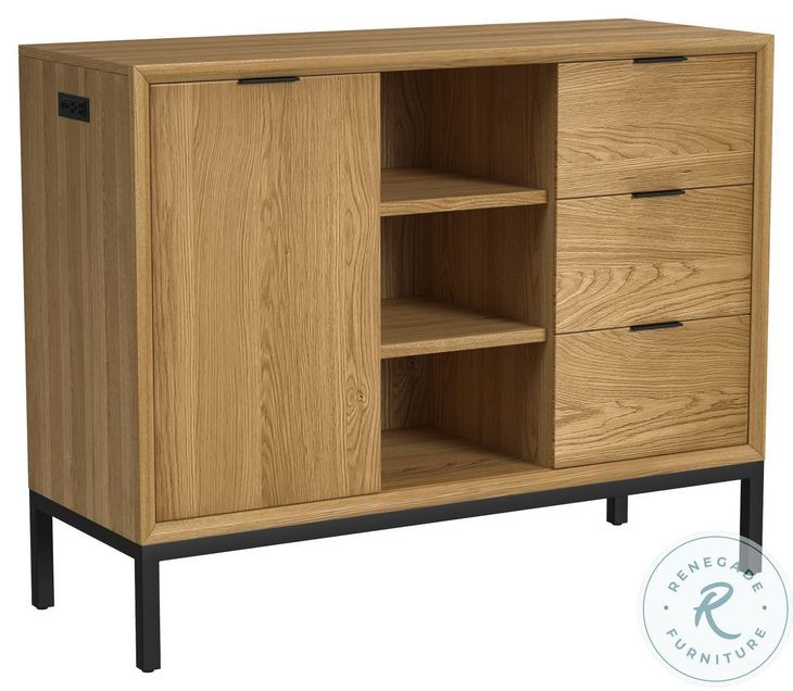 Newport Natural Oak Extendable Trestle Dining Room Set