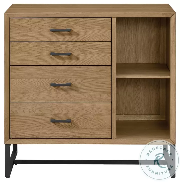 Newport Drawer 4 Drawer Chest and Bookcase