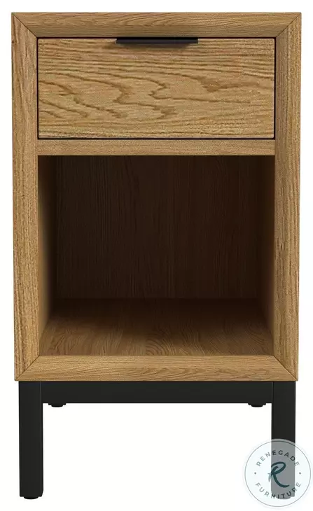 Newport Natural Oak 14" Chairside Table