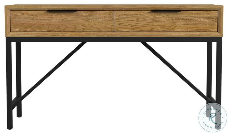 Newport Natural Oak 52" Sofa Table