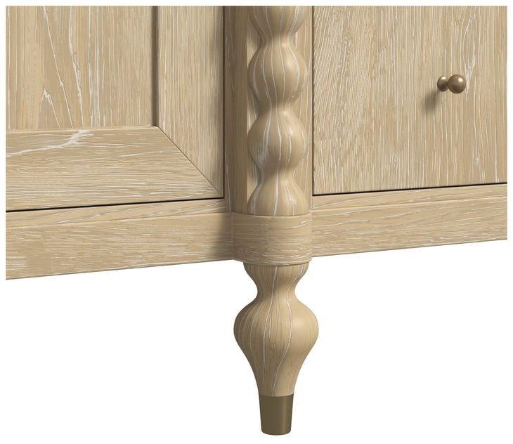 Haven Sun Oak 72" 3 Drawer Credenza