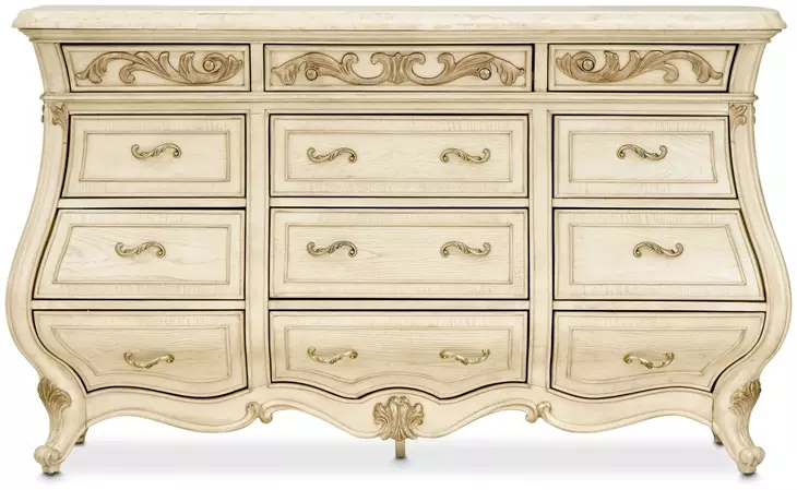 Platine de Royale Champagne 12 Drawer Dresser