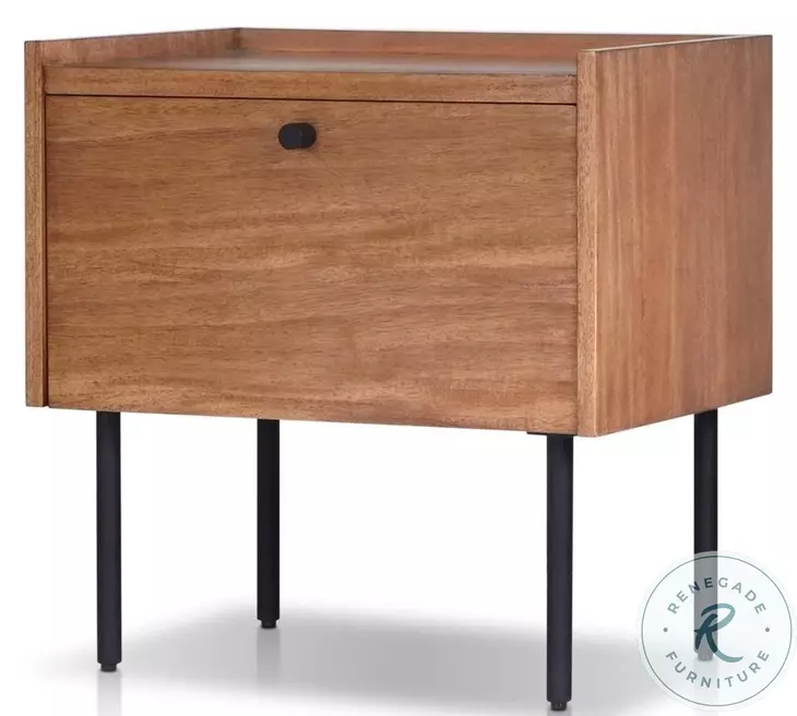 Kyra Chestnut 1 Drawer Nightstand