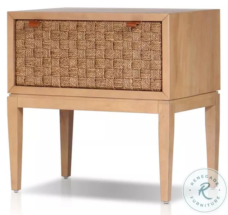 Roxanna Natural 1 Drawer Nightstand