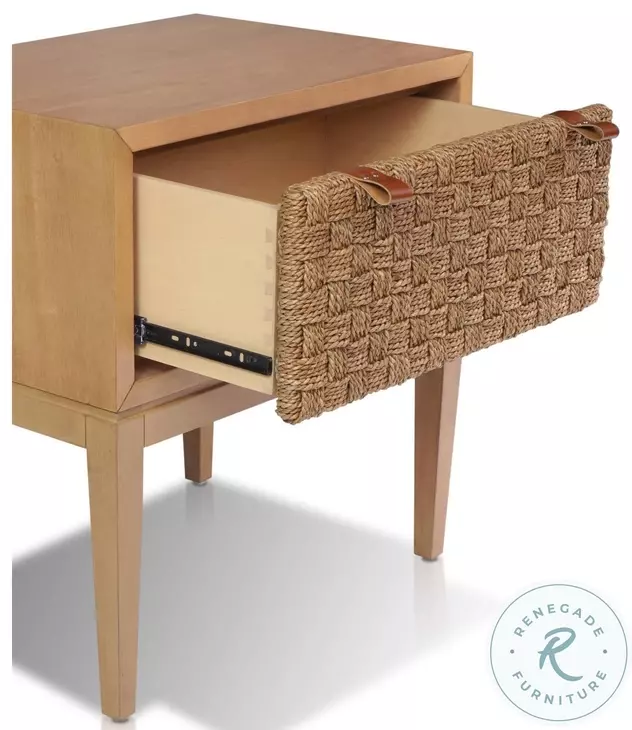 Roxanna Natural 1 Drawer Nightstand