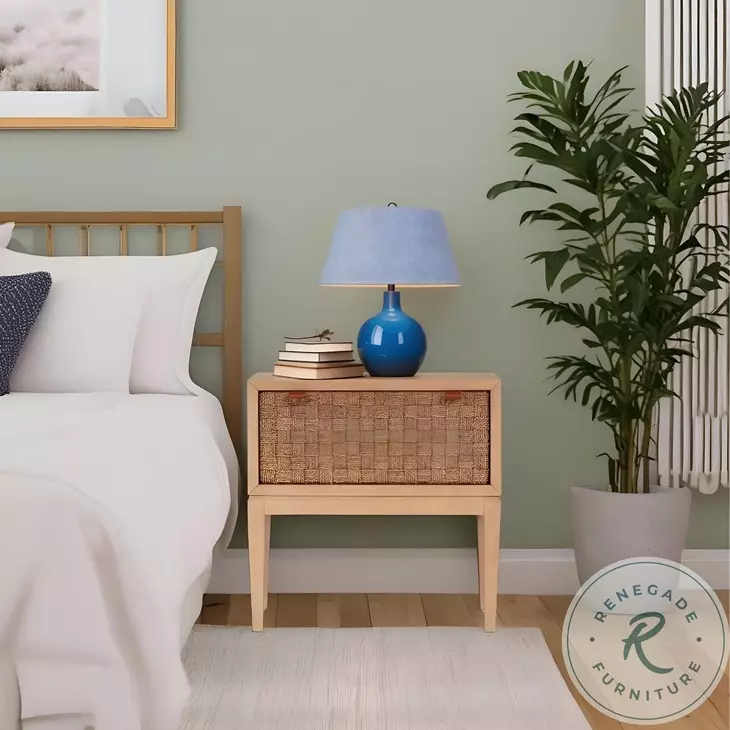 Roxanna Natural 1 Drawer Nightstand